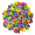 2 docenas de rosas arcoiris