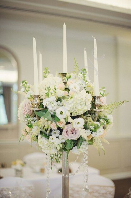 Candelabros de flores